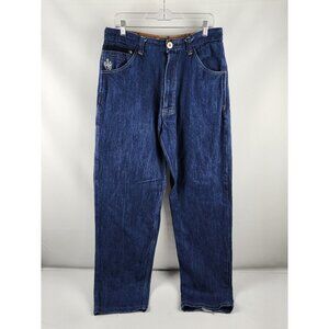Notorious BIG Jeans Mens 34x34 Blue Vintage Baggy Y2K Hip Hop Denim